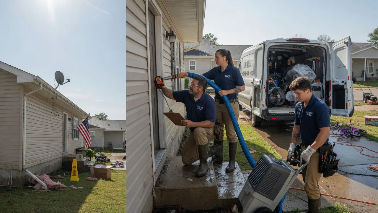 Ceiling Water Damage Restoration in Elbing, KS near me